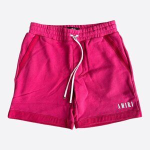 Amiri Pink & Red Core Logo Shorts